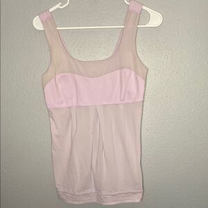 Lululemon Purple Mesh Tank Top Light Built In Support Size M (6)